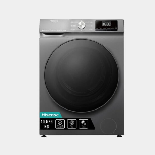 Hisense Hisense Washing Machine Front Load 10.5 KG Washer 6KG Dryer with High-temperature steam eliminates 99.9% of bacteria and trapped odors for greater hygiene.