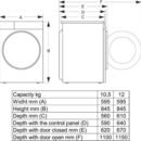 Hisense Washing Machine 12 Kg Front Load 7s