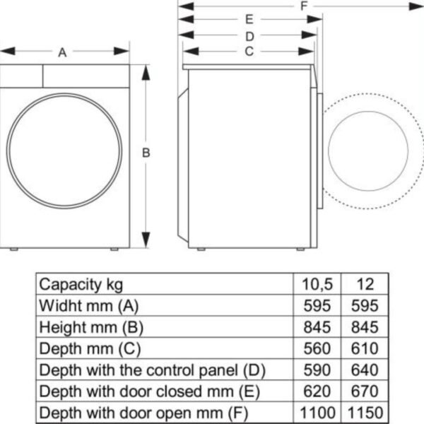 Hisense Washing Machine 12 Kg Front Load 7s - Image 9