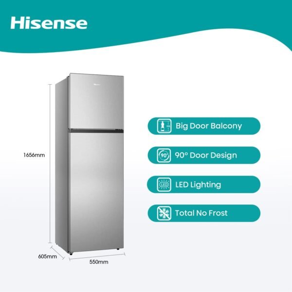 Hisense Fridge 250 Liters Top Mount Refrigerator - Image 4