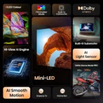 Hisense 75U7Q | 75″ Mini-LED 144Hz VRR ULED Gaming TV - Image 7