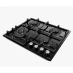 Hisense HHU60GAGB Built In Hob 4 Gas, 60CM - Black Glass