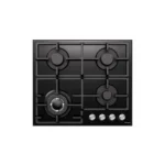 Hisense HHU60GAGB Built In Hob 4 Gas, 60CM - Black Glass